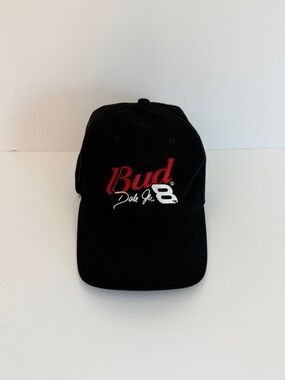 Vintage Nascar Bud Dale Jr. #8 Black Baseball Cap